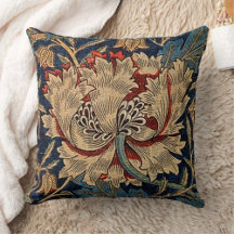 Throw Pillows - William Morris Patterns