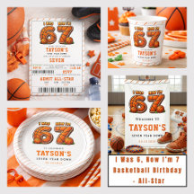 I Was 6, Now I’m 7 Basketball Birthday Collection