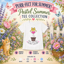 Cats Make the Heart Grow Summer Tee Collection