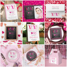 Hugs & Kisses (XOXO) Valentine's Day 1st Birthday