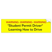 Learning to Drive Bumper Stickers