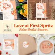 Love at First Spritz Retro Bridal Shower