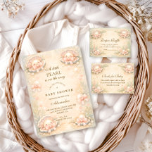 Whimsical Coastal Pearl Baby Shower