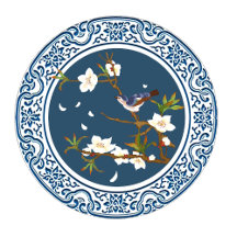 Vintage Chinoiserie Bird-and-flower Art 