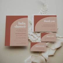 Simple chic Peach terracotta arch Baby Shower