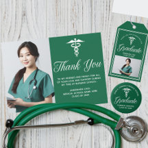 Green White Medical School Graduation Party