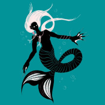 Gothic Mermaid With Fishbone Necklace 