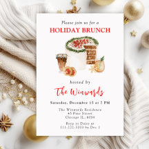 Holiday Christmas Brunch and Drinks