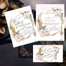 Floral Gold Frame Champagne Glass