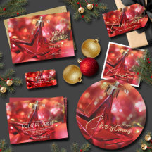 RED STAR ORNAMENT CHRISTMAS HOLIDAY COLLECTION
