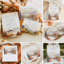 RILEY BABY Woodland Mountains Rustic Fall