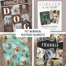 Pet Memorial Blankets - Animal Tribute Keepsakes