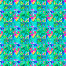Garden Quilt Painting with Hydrangea and Blues