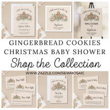 Christmas Cookies Boy's Baby Shower Collection