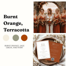 Terracotta Crest Monogram Wedding 