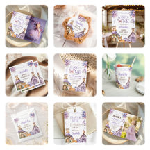 Purple Woodland Animals Girl Birthday Party