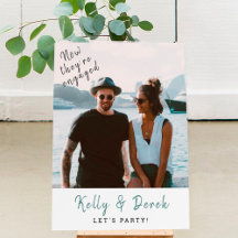 Wedding and Engagement Signs With Photo