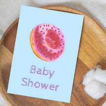 Watercolor Donut Baby Shower Collection