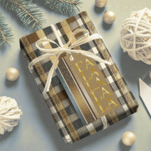 Earth Tones Christmas Gift Wrapping Supplies