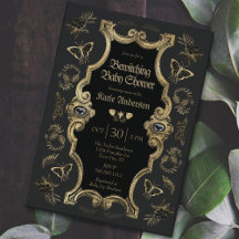 Dark Victorian Gothic Halloween Baby Shower