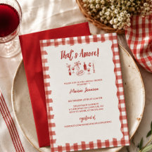 That's Amore | Elegant Italian Gingham 