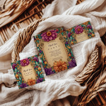 Ornate Floral Mardi Gras Masquerade