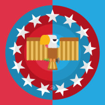 American Eagle (Red & Blue)