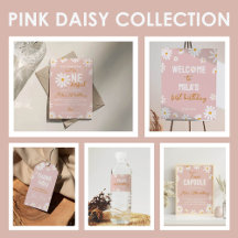 Boho Blush Pink Daisy