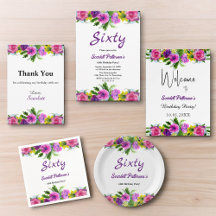 Elegant Rustic Wildflowers Summer Floral Birthday