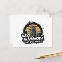 Woo Mammoth Spirit Animal Retro Design
