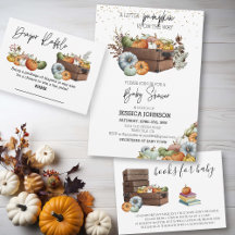 Pumpkin Autumn Baby Shower 