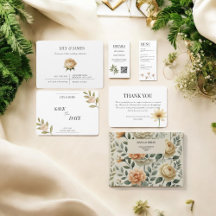 Butter Yellow Watercolor Floral Wedding Collection