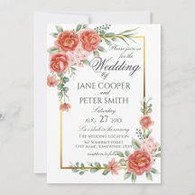 Floral Wedding invitations 