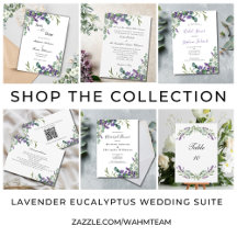 Lavender Eucalyptus Wedding and Bridal Shower