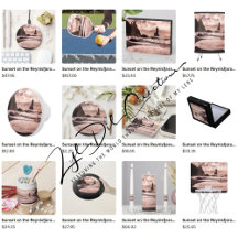 Gifts with sunset on Reynisfjara beach design