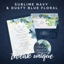 Sublime Navy and Dusty Blue Wedding Suite