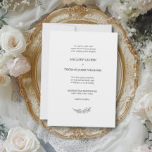 MALLORY - WEDDING - Black and White Botanical