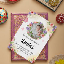 Elegant Classic Gold Religious Baptism Christening