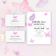 Butterfly wishes baby shower