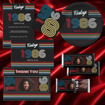 Vintage 1986 Retro 40th Birthday Party Collection