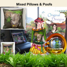 Mixed Pillows and Poofs