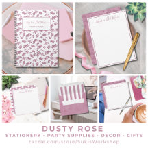Dusty Rose - Stationery Party Supplies Decor Gifts