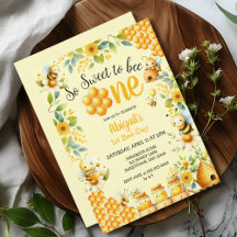 SO SWEET TO BEE ONE 1ST BIRTHDAY