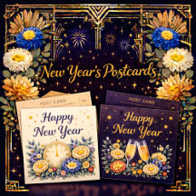 New Year’s Postcards Collection 