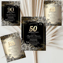 Elegant Black Roses,Lights Black Birthday