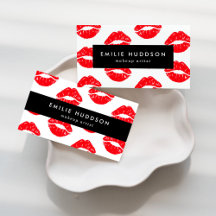 Red Lips Business Cards Collection