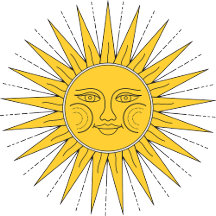 Vintage Sun and Moon 