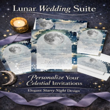 Lunar Night Sky Wedding Collection
