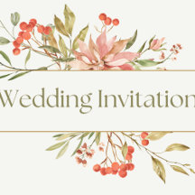 Elegant Wedding Invitations & Stationery