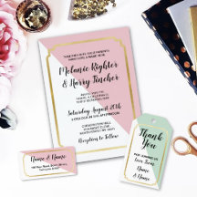 Diagonal 2 Tone With Gold Trim